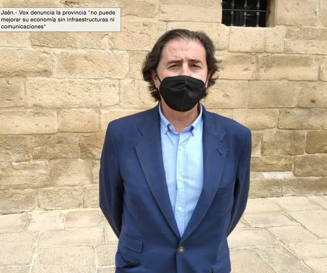  Benito Morillo deja la presidencia de Vox en Jaén por el Parlamento 