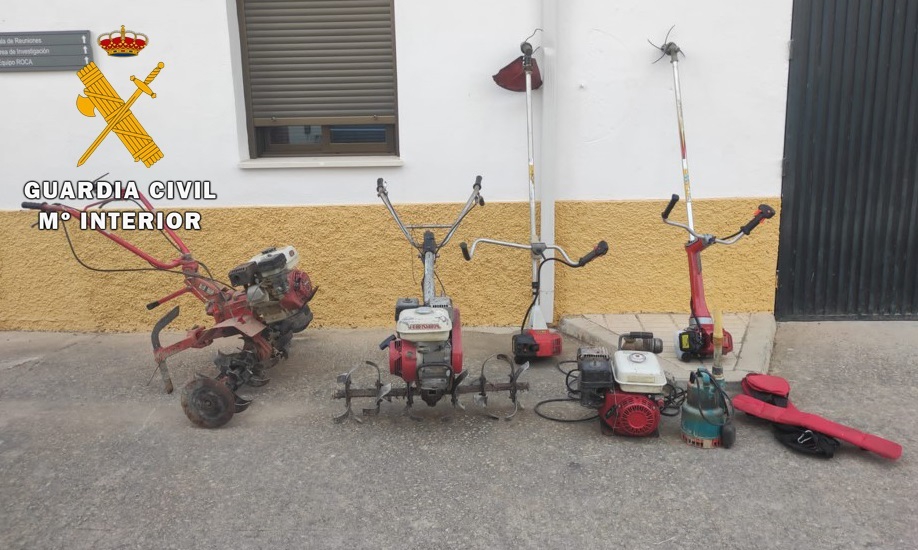  4 detenidos por robo de maquinaria agrícola en Torredonjimeno y Jamilena 