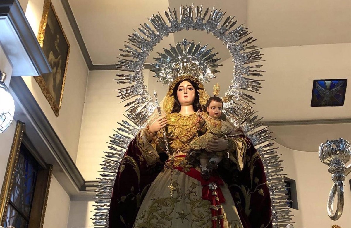  Arrojan lejía a la imagen de Nuestra Señora del Rosario 