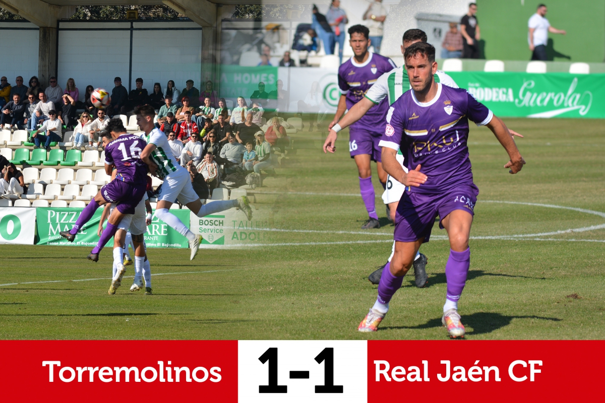  El Jaén salva un punto en el último minuto frente al líder 