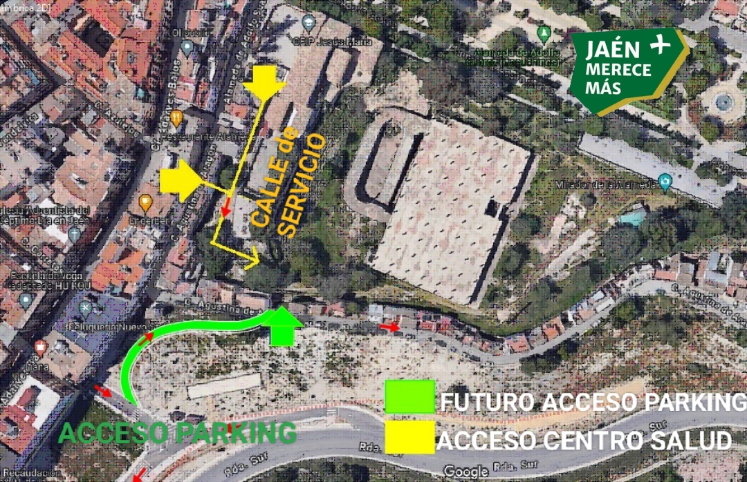  Jaén Merece Más plantea soluciones de acceso al Centro de Salud Alameda 