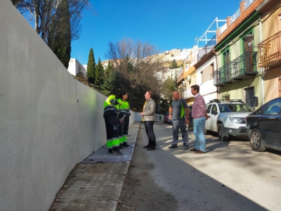  Reconstruyen el muro de la calle Prolongación de José Zorrilla 