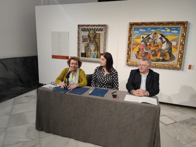  La exposición 'Verso sobre lienzo' de Zabaleta y Hernández viaja a Elche 