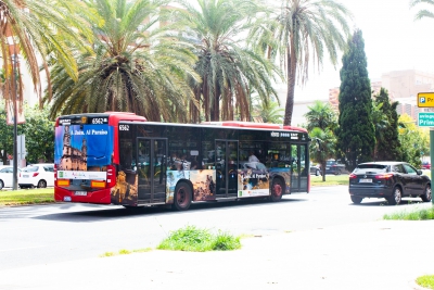  Los autobuses urbanos de Valencia promocionan la provincia de Jaén 