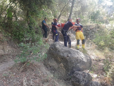  Rescatan a un joven en Cazorla tras sufrir un accidente en la montaña 
