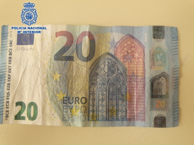  La Policía Nacional detecta en Jaén billetes falsos de 10 y 20 euros 