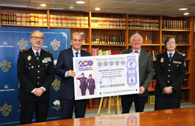  La Lotería dedica un décimo al Bicentenario de la Policía Nacional 