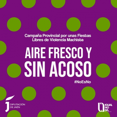  'Aire fresco y sin acoso', la campaña sobre acoso sexual de la Diputación 