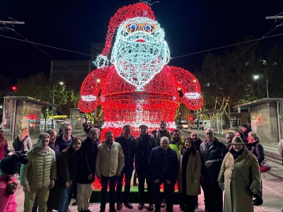  El Papá Noel más grande de España está en Jaén 
