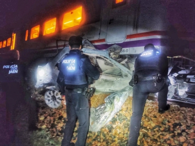  El coche arrollado por un tren en Jaén capital es un vehículo robado 