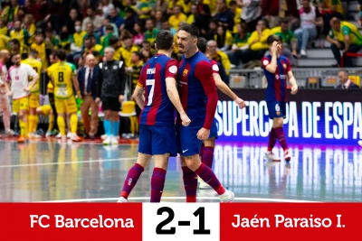  El Jaén Paraíso Interior FS no pudo con el Barça 