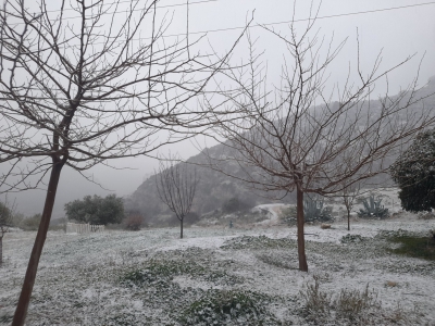  La nieve pone en aviso amarillo a la provincia de Jaén este viernes 