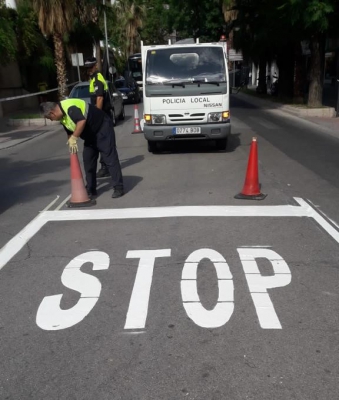  Mejoran la señalización en la capital para "reforzar" la seguridad vial 